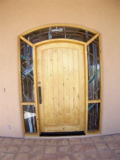 Custom Entry Door with Stain Glass