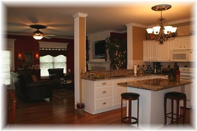 Gorgeous granite & like new appliances.