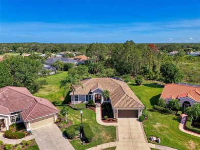 Home in center shows wooded preserve in Rear