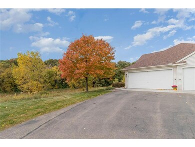Front of home with beautiful trees, great views!