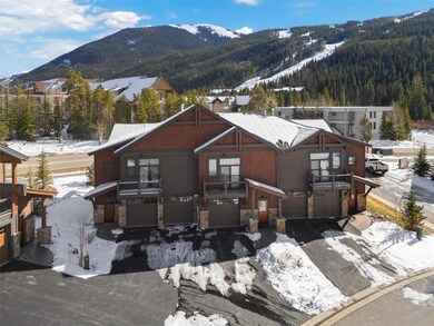 View of front of property with a mountain view