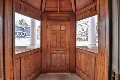 Oak vestibule.