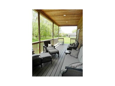Deck. Covered deck with maintenance free decking, 