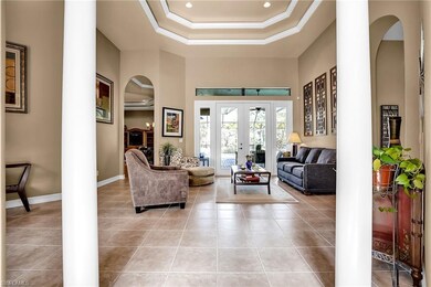 Living room from entry foyer