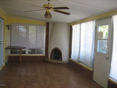 Arizona Room features gas fireplace