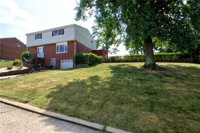 Front yard showing double lot