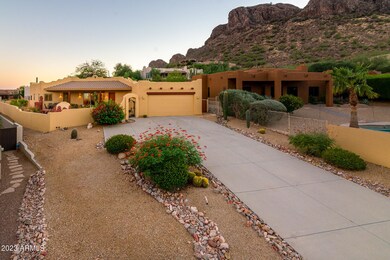 Huge driveway with turn around area