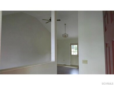 Front entry looking into Great Room with Vaulted C