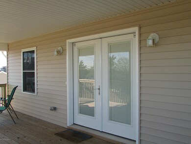 French doors with built in blinds
