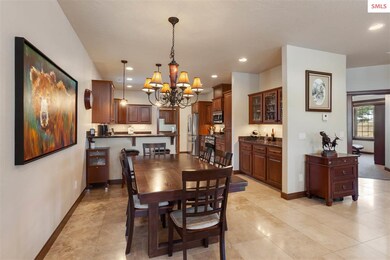 Dining area with built-in beautiful buffet. Comes 