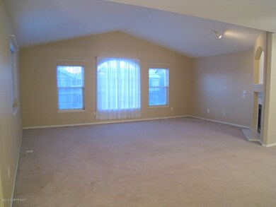 Living Room With Vaulted Ceilings!