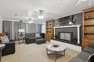 Updated living area with new floors and paint within the last year.