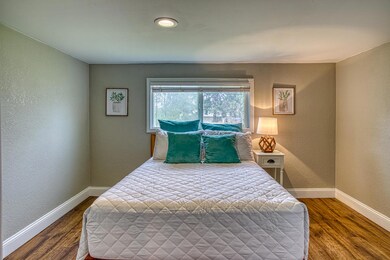 Laminate flooring in bedroom