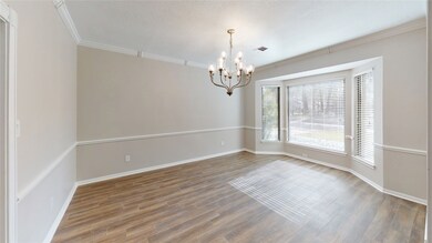Formal Dining room off the entry.  Leads into the