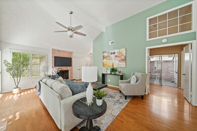 This light and bright family room showcases soft n
