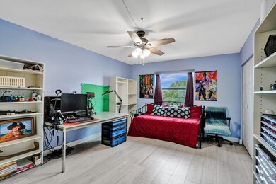 There is a daybed and lots of space