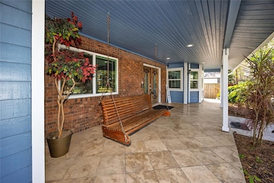 Front porch at the main house