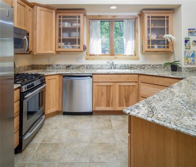 Stainless appliances and granite counter top ..jus