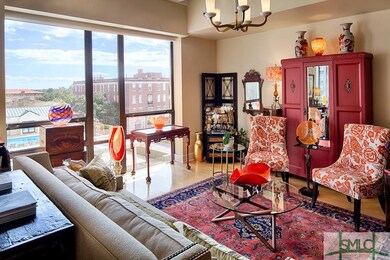 This large living room has a view to the east over