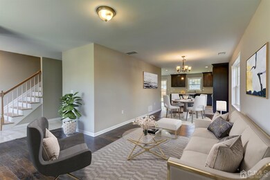 Room is virtually staged.
