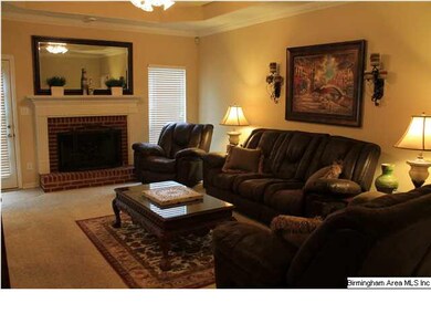 Great room with gas log fireplace
