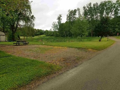 Parking area along road.
