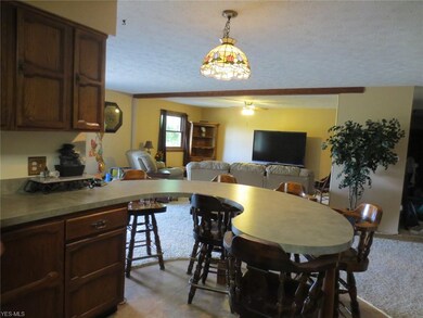 Looking from the kitchen into the family room....n