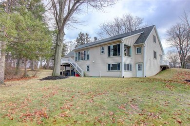 Rear of the house showing 2-story recent addition