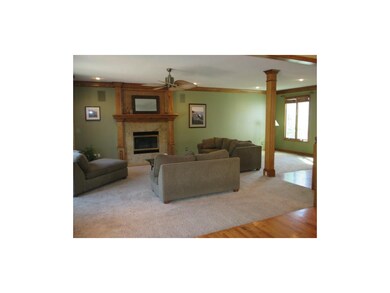 Large Living Room with 9' Ceilings on Main level.
