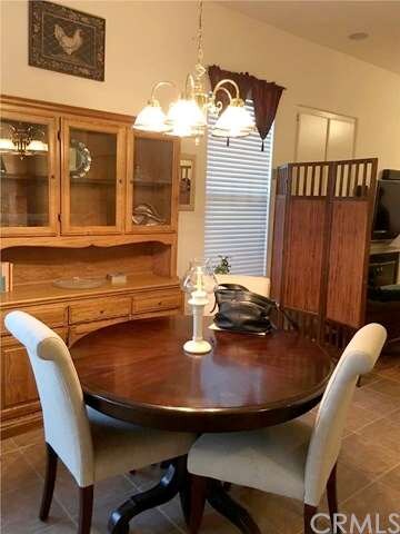 Dining area located off the living room and adjace