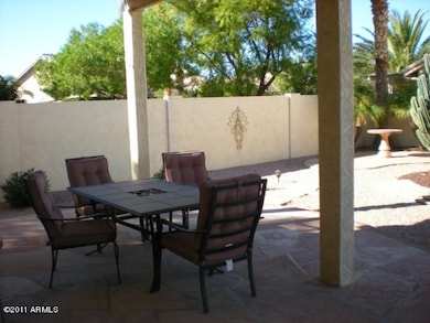 Patio seating area