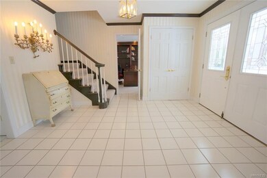 Double door entrance leads into this large ceramic