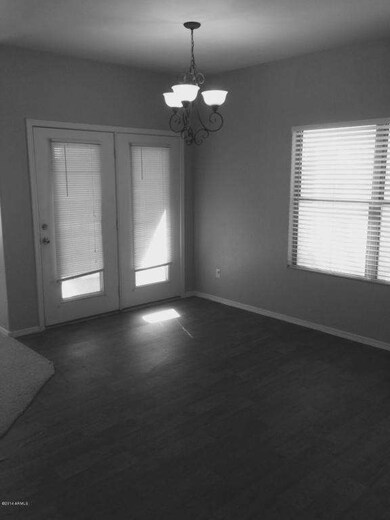 double doors to the patio