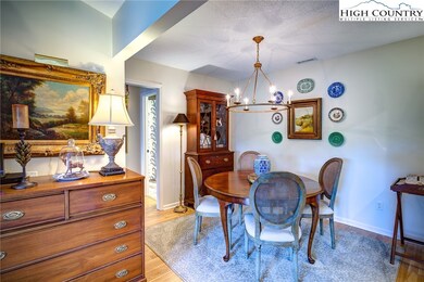 Dining area off of living room and kitchen.