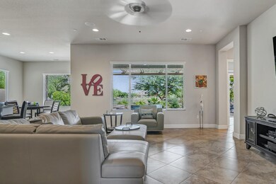 GREAT ROOM HAS A CEILING FAN