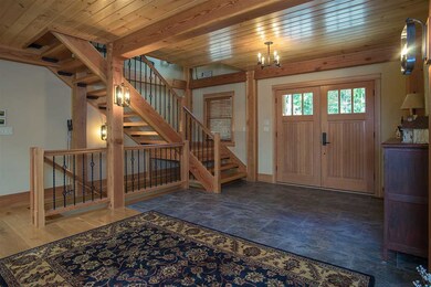 Large double door main entry foyer