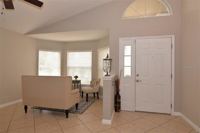 Light and bright.  Foyer with half wall to give se