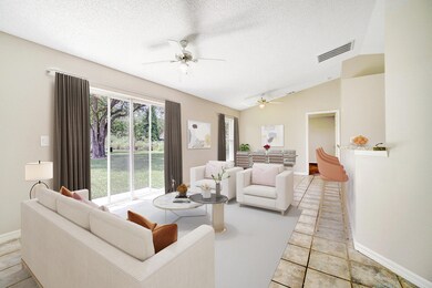 Virtually staged Living Room