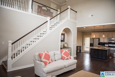 Beautiful staircase complete with loft overlooking