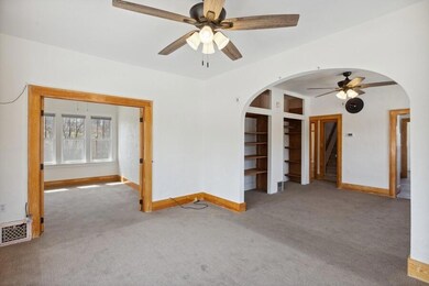 Living room to dining and office