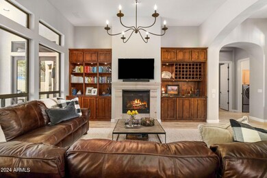 Living Room with Built in Wine Storage