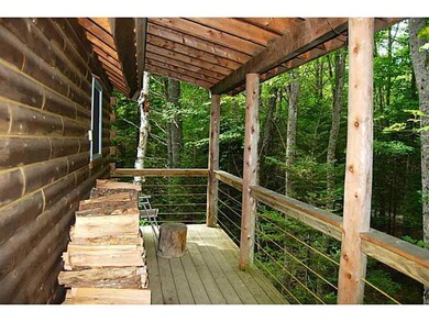 Exterior Back. Rear deck with...
