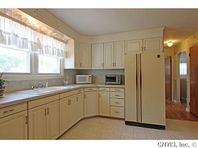 Kitchen Hallway leads to first floor bedroom and f