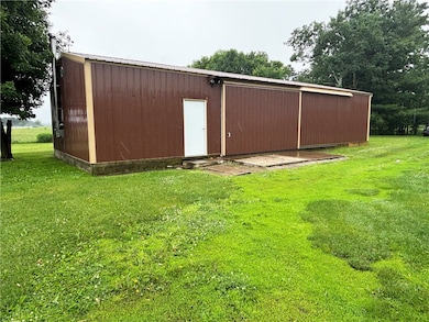 24x56 shed with insulation and wood heat!
