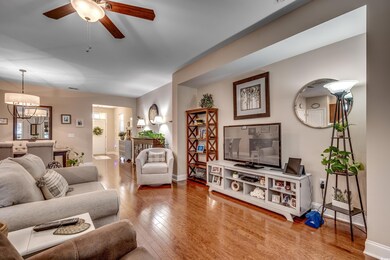Hardwood and ceiling fan