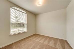 Spare room with baseboards and carpet floors