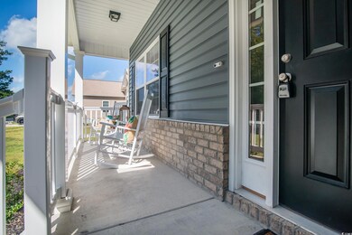 View of patio featuring a porch