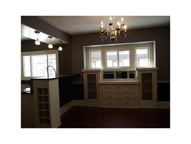 Dining Area. Custom wine rack under the breakfast 
