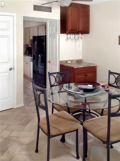 Dining area complete with dry bar ~