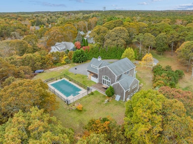 Aerial of rear of house